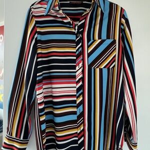 Mishca Multicolor Striped Button-Up Shirt
